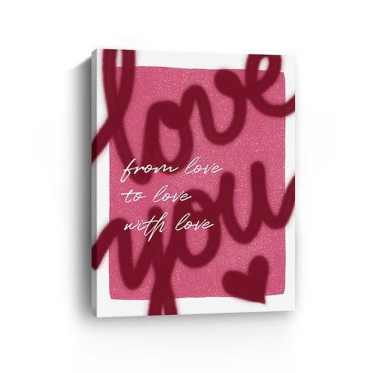 Love U Canvas Giclée Art